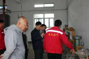 拜泉县相关领导考察扬州兰宇租赁与物业管理有限公司燃气